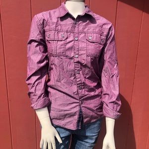 Request Purple Button Up size Large